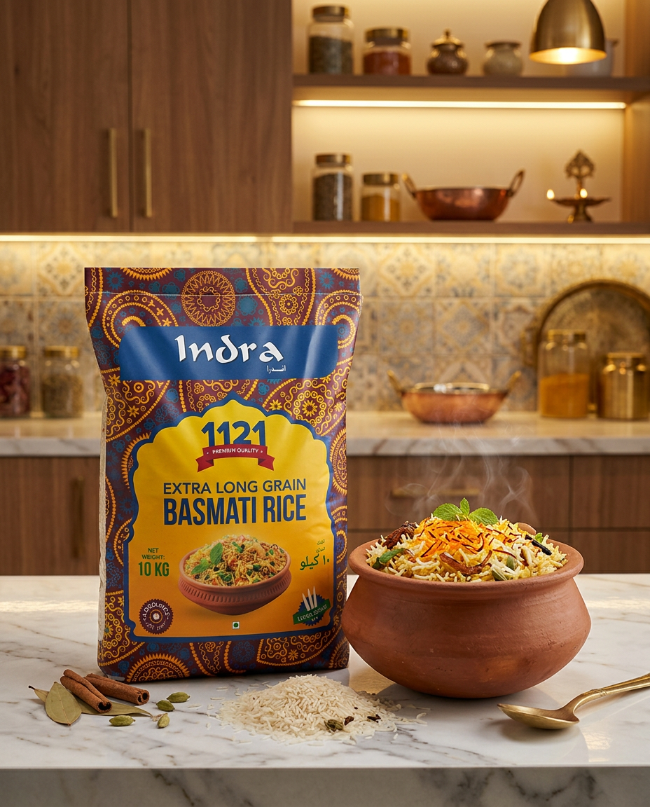 Indra Extra Long Grain XXXL Basmati Rice 1121