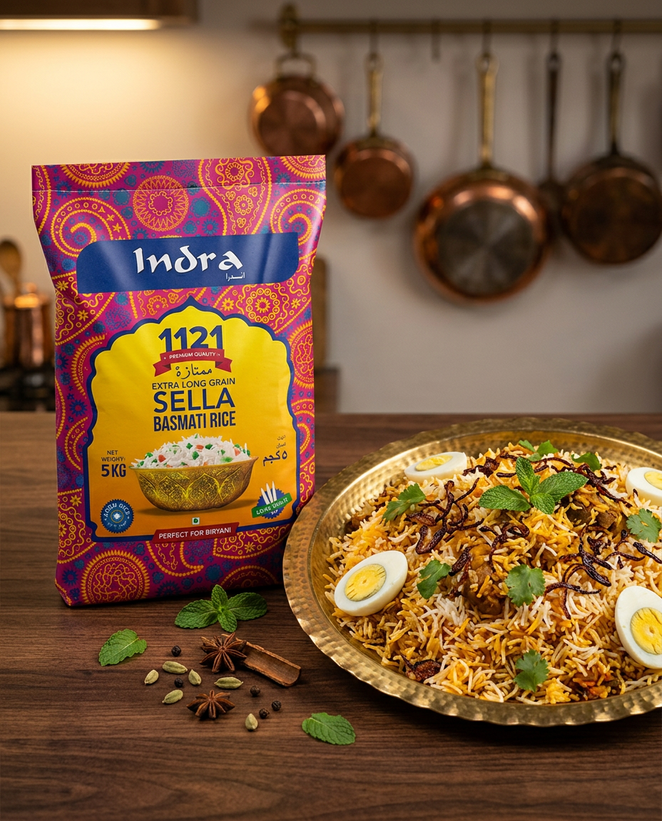 Indra Extra Long Grain XXXL Sella Basmati Rice 1121
